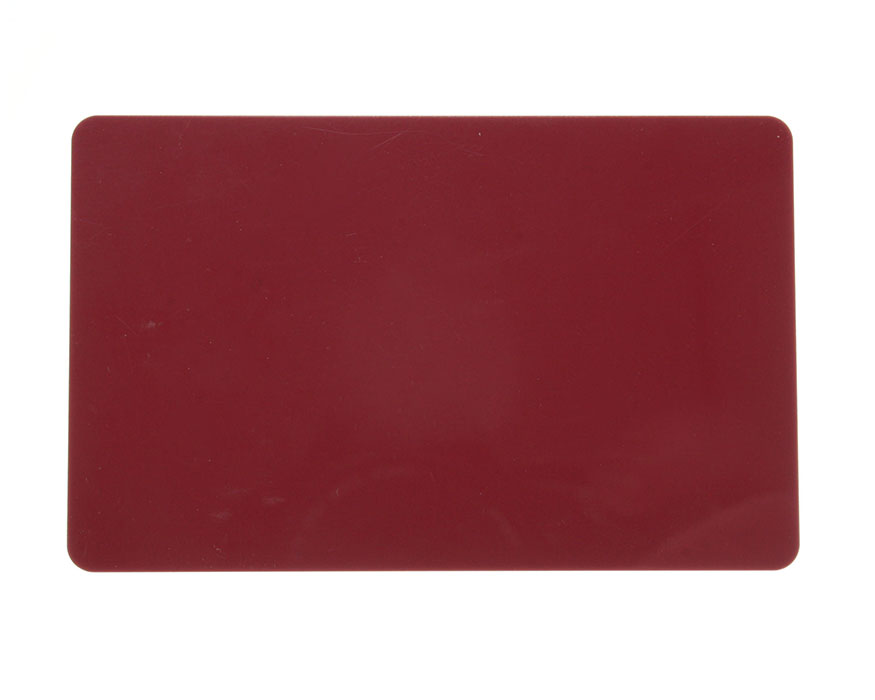 Burgundy Premium Plastic Cards - 760 Micron (Pack of 100)