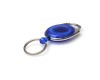 Blue Translucent Carabiner Card Reels with Key Rings (Pack of 50)