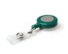 Green Card Reels with Reinforced ID Straps with Silver Sticker (Pack of 50)