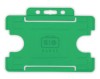 Light Green Single-Sided Biobadge Open Faced ID Card Holder Landscape x 100