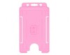 Pink Single-Sided BioBadge Open Faced ID Card Holder, Portrait x 100