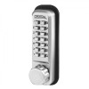 Lockey 2500 Series Digital Door Lock for Sliding Doors - Satin Chrome