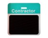 TEMPbadge Back Part - Contractor - Green (Pack of 1000)