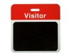 TEMPbadge Back Part - Contractor - Red (Pack of 1000)