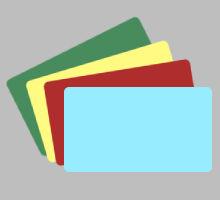 Coloured Plastic Cards