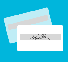 Signature Strip Plastic Cards