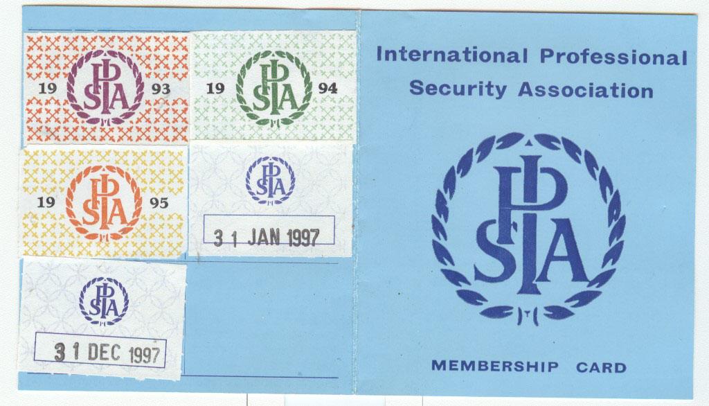 Security membership card