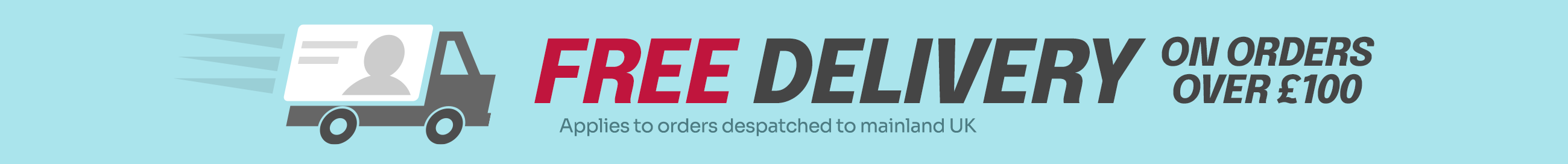 free delivery on orders over £100