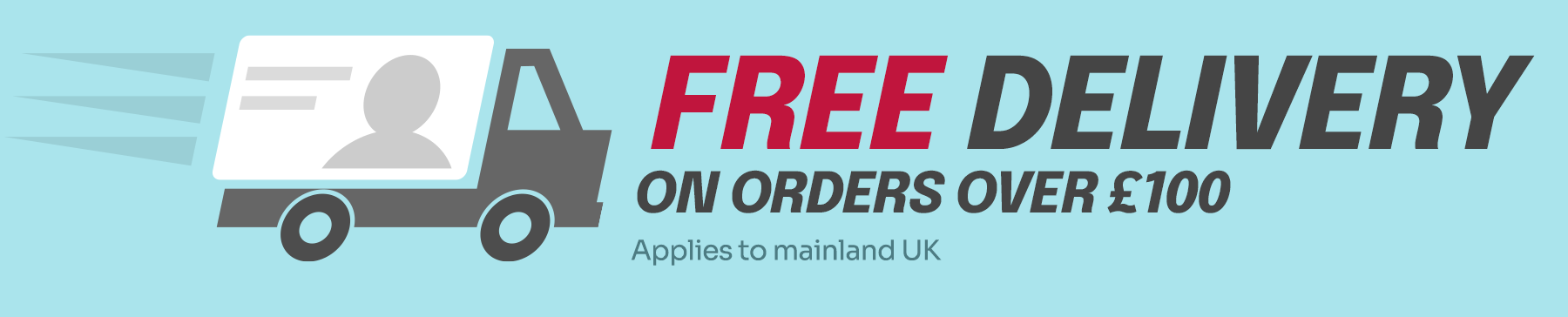 free delivery on orders over £100