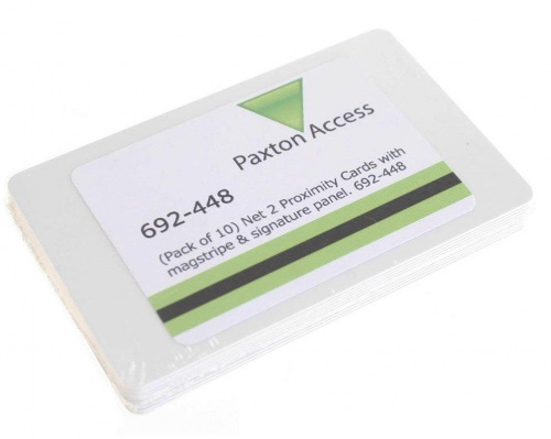 Paxton 692-448 Net 2 Proximity ISO Cards With Magstripe and Signature Panel (Pack of 10)