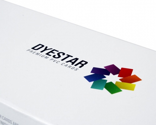 Dyestar Blank White 760 Micron PVC Plastic Cards (Pack of 100)