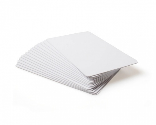 Dyestar Blank White 760 Micron PVC Plastic Cards (Pack of 100)