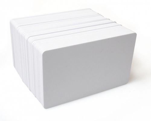 Dyestar Blank White 760 Micron PVC Plastic Cards (Pack of 100)