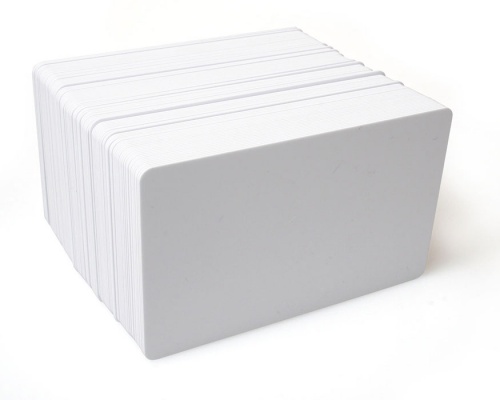 Dyestar Blank White Plastic Cards 760 Micron with PET Core (Pack of 100)