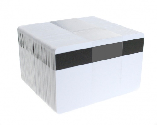Dyestar Blank White Plastic Cards With 400oe Lo-Co Magnetic Stripe (Pack of 100)