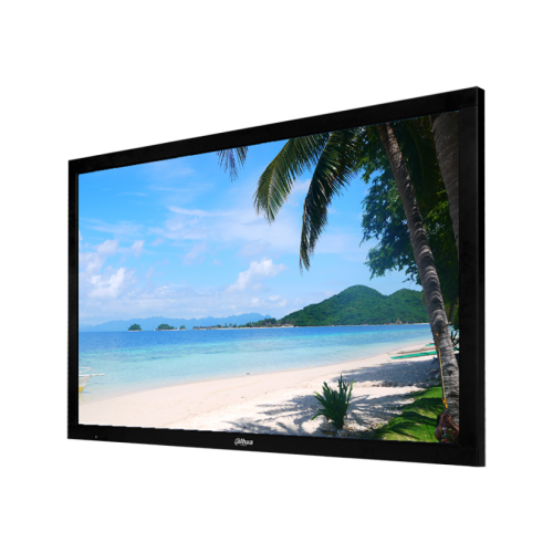 Dahua 49'' 4K Monitor, 8ms Response, 24/7 Rated, 1 x VGA, 2 x HDMI 1 x Audio In, 400x400 Vesa