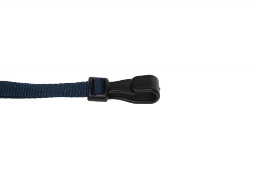 Plain Dark Blue Lanyards with Breakaway and Plastic J Clip (Pack of 100)