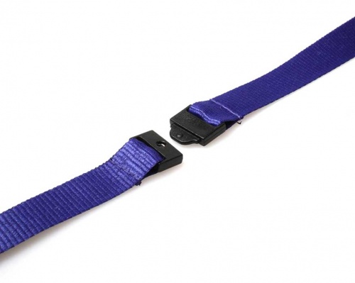 Plain Navy Blue 15mm Lanyards with Breakaway and Card Reel (Pack of 50)