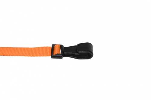 Plain Orange Lanyards with Breakaway and Plastic J Clip (Pack of 100)
