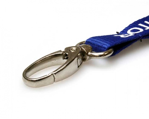 Royal Blue Visitor Lanyards with Breakaway and Metal Lobster Clip (Pack of 100)