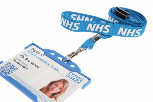 NHS Staff Lanyards with Double Breakaway and Trigger Clip (Pack of 100)