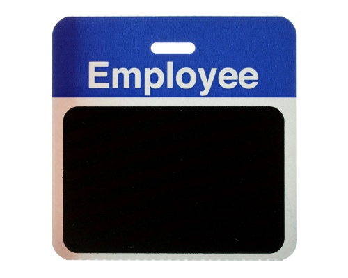 TEMPbadge Back Part - Employee Passes - Blue (Pack of 1000)