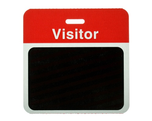 TEMPbadge Back Part - Contractor - Red (Pack of 1000)