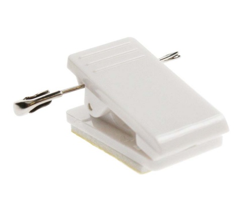 Plastic ID Combination Clip with Pin and Self-Adhesive Pad (Pack of 100)