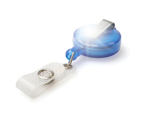 NHS ID Badge Reels Translucent with Reinforced Strap Clip (Pack of 100)