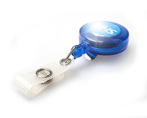 NHS ID Badge Reels Translucent with Reinforced Strap Clip (Pack of 100)