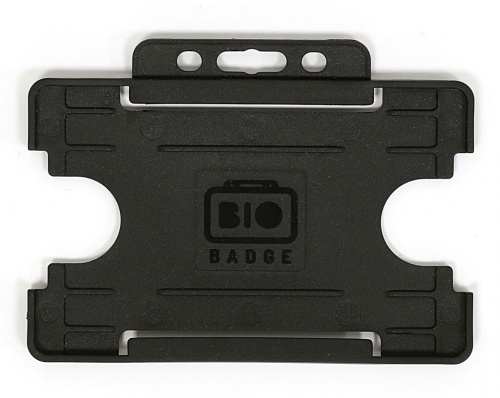 Black Single-Sided Biobadge Open Faced ID Card Holder X 100