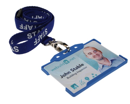Royal Blue Staff 15mm Lanyards with Breakaway and Metal Lobster Clip (Pack of 100)