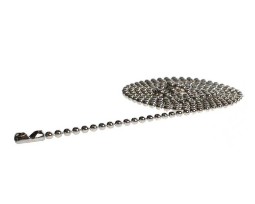 Metal Bead Chain 30 inch Necklace, Nickel Plated (Pack of 100)