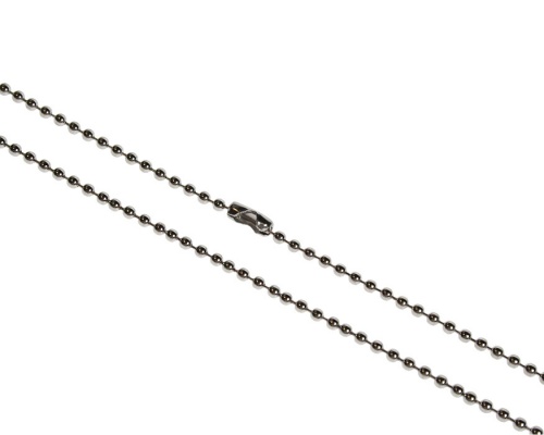 Metal Bead Chain 30 inch Necklace, Nickel Plated (Pack of 100)