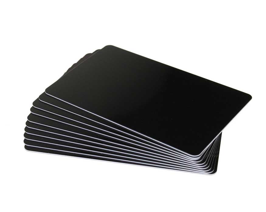 Black Plastic Cards - 760 Micron (Pack of 100)