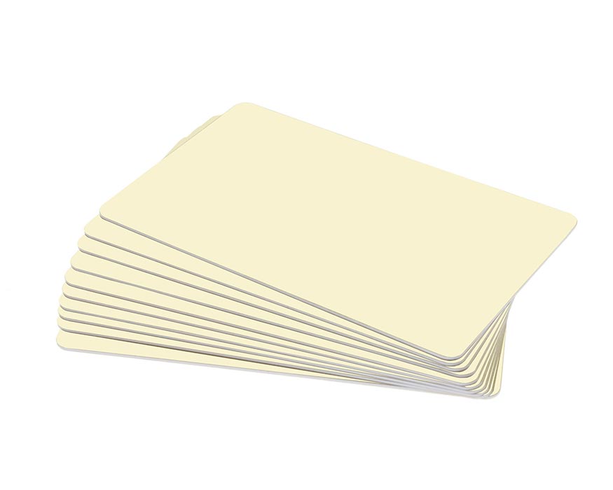 Cream Premium Plastic Cards - 760 Micron (Pack of 100)