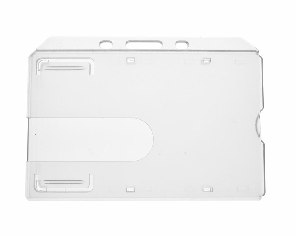 Clear Enclosed Rigid ID Card Holders - Landscape (Pack of 100)