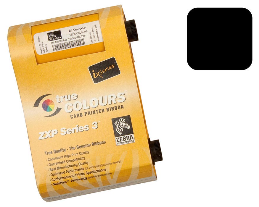 Zebra 800033-801 ZXP Series 3 Black Ribbon (1000 Prints)