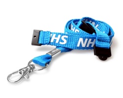 NHS Staff Lanyards with Double Breakaway and Trigger Clip (Pack of 100)